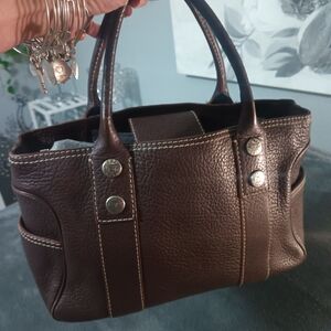 Michael Kors Brown Leather Tote Bag